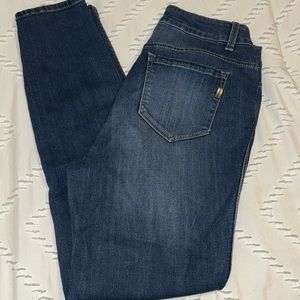 EUC Women's 1822 Denim Skinny/Straight Blue Jeans Size 6 Stretchy